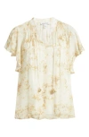 Nordstrom Crinkle Chiffon Top In Neutral