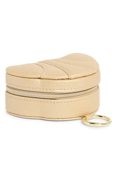 Nordstrom Croissant Faux Leather Jewelry Box In Brown