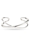 Nordstrom Crossover Cuff Bracelet In Metallic