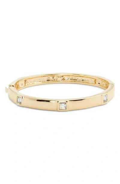 Nordstrom Crystal Accent Bangle In Gold