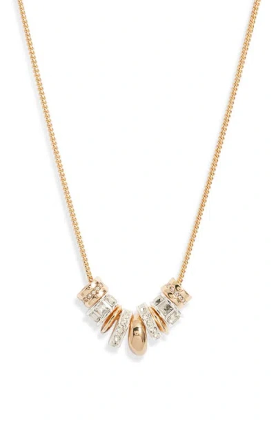 Nordstrom Crystal Disc Bead Necklace In White