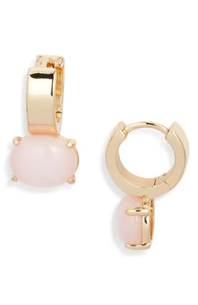 Nordstrom Crystal Drop Huggie Hoop Earrings In Gold