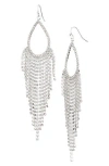 Nordstrom Crystal Fringe Teardrop Earrings