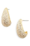 Nordstrom Crystal Pavé Teardrop Stud Earrings In Opal- Gold