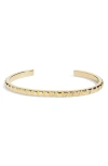 Nordstrom Cubic Zirconia Accent Square Tile Cuff Bracelet In Clear- Gold