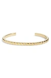 Nordstrom Cubic Zirconia Accent Square Tile Cuff Bracelet In Gold