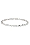 Nordstrom Cubic Zirconia Bezel Tennis Bracelet In White