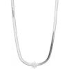 Nordstrom Cubic Zirconia Burst Snake Chain Necklace In Metallic