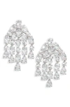 Nordstrom Cubic Zirconia Cascading Fringe Drop Earrings