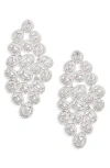 Nordstrom Cubic Zirconia Cluster Statement Earrings