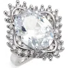 Nordstrom Cubic Zirconia Cocktail Ring In Clear- Silver