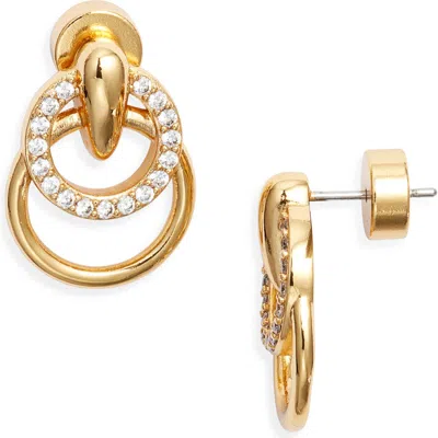 Nordstrom Cubic Zirconia Doorknocker Earrings In Gold