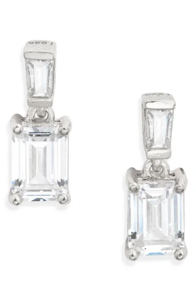 Nordstrom Cubic Zirconia Drop Earrings In Metallic