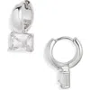 Nordstrom Cubic Zirconia Drop Huggie Earrings