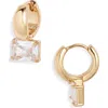 Nordstrom Cubic Zirconia Drop Huggie Earrings