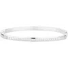 Nordstrom Cubic Zirconia Hinge Bangle In Metallic