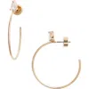 Nordstrom Cubic Zirconia Hoop Earrings In Gold