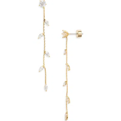 Nordstrom Cubic Zirconia Marquise Linear Drop Earrings In Gold