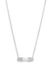 Nordstrom Cubic Zirconia Pendant Necklace In Metallic