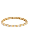 Nordstrom Cubic Zirconia Stretch Bracelet In Gold