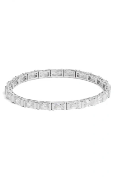 Nordstrom Cubic Zirconia Stretch Bracelet In Metallic