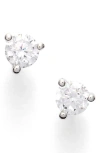 Nordstrom Cubic Zirconia Stud Earrings In Platinum