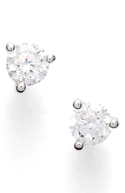 Nordstrom Cubic Zirconia Stud Earrings In White