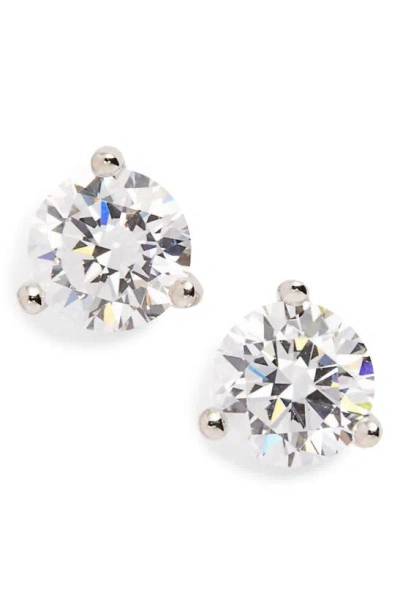 Nordstrom Cubic Zirconia Stud Earrings In Platinum