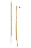Nordstrom Cubic Zirconia Tassel Earrings In Gold