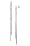 Nordstrom Cubic Zirconia Tassel Earrings In Metallic