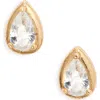 Nordstrom Cubic Zirconia Teardrop Earrings In Gold