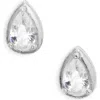 Nordstrom Cubic Zirconia Teardrop Earrings In Metallic