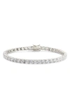 Nordstrom Cubic Zirconia Tennis Bracelet In Metallic