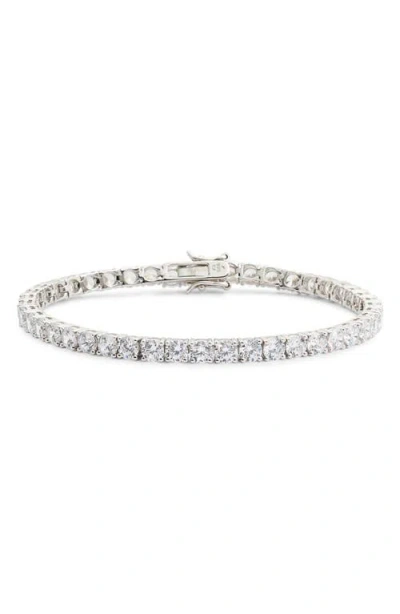 Nordstrom Cubic Zirconia Tennis Bracelet In Metallic