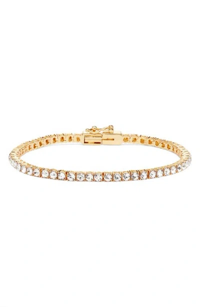 Nordstrom Cubic Zirconia Tennis Bracelet, 3mm In Yellow