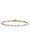 Nordstrom Cubic Zirconia Tennis Bracelet In Clear- Gold
