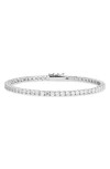 Nordstrom Cubic Zirconia Tennis Bracelet In Clear- Silver