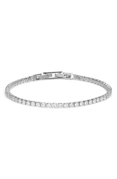 Nordstrom Cubic Zirconia Tennis Bracelet In Clear- Silver