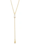 Nordstrom Cubic Zirconia Y-necklace In Gold