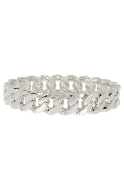 Nordstrom Curb Chain Bangle In Rhodium