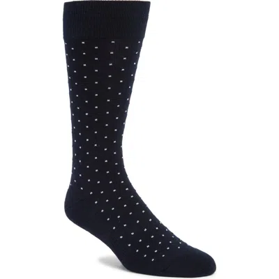 Nordstrom Cushion Foot Socks In Navy Dot