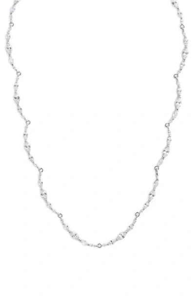 Nordstrom Dainty Cubic Zirconia Collar Necklace In Metallic