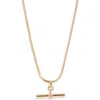 Nordstrom Dainty T-bar Pendant Necklace In Gold