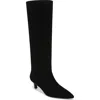 Nordstrom Dauphine Kitten Heel Knee High Boot In Black