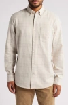 Nordstrom Dave Plaid Button-down Shirt In Grey Owl Dave Plaid