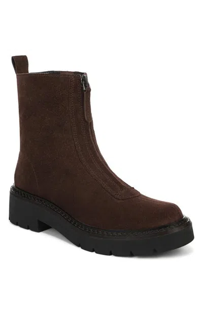 Nordstrom Delilah Water Resistant Bootie In Brown Chicory