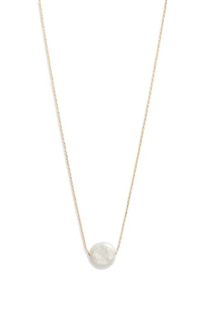 Nordstrom Demi Fine Baroque Pearl Pendant Necklace In Gold