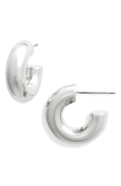 Nordstrom Demi Fine Chunky Hoop Earrings In Sterling Silver Plated