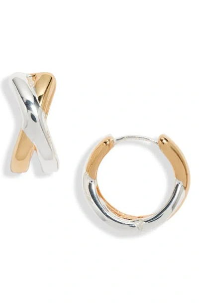 Nordstrom Demi Fine Crisscross Huggie Hoop Earrings In Gold