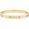 Nordstrom Demi Fine Cubic Zirconia Station Bangle Bracelet